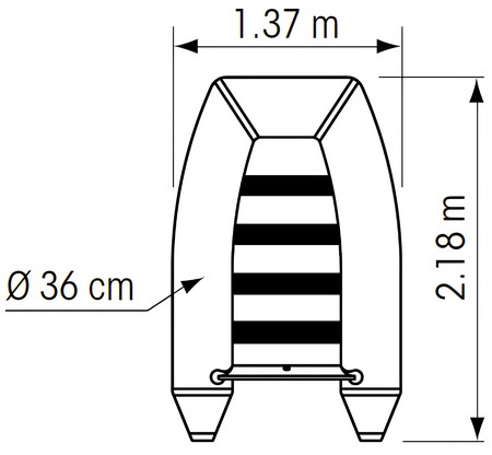 Купить Лодка из ПВХ Plastimo Raid P220SH 61163 4л.с. 2,2м 280кг с реечным днищем темно-серая 7ft.ru в интернет магазине Семь Футов