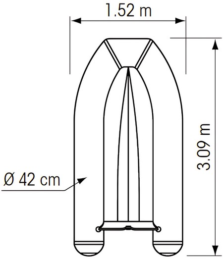Купить Яхт-тендер из ПВХ Plastimo Yacht Pri310V 66090 15л.с. 3,1м 600кг с жестким корпусом из полиэстера темно-серый 7ft.ru в интернет магазине Семь Футов