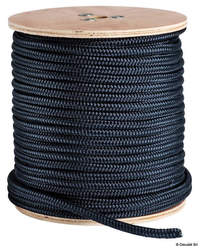 Купить Сверхпрочный трос двойного плетения из синего полиэстера 100 м диаметр 24 мм, Osculati 06.468.24 7ft.ru в интернет магазине Семь Футов