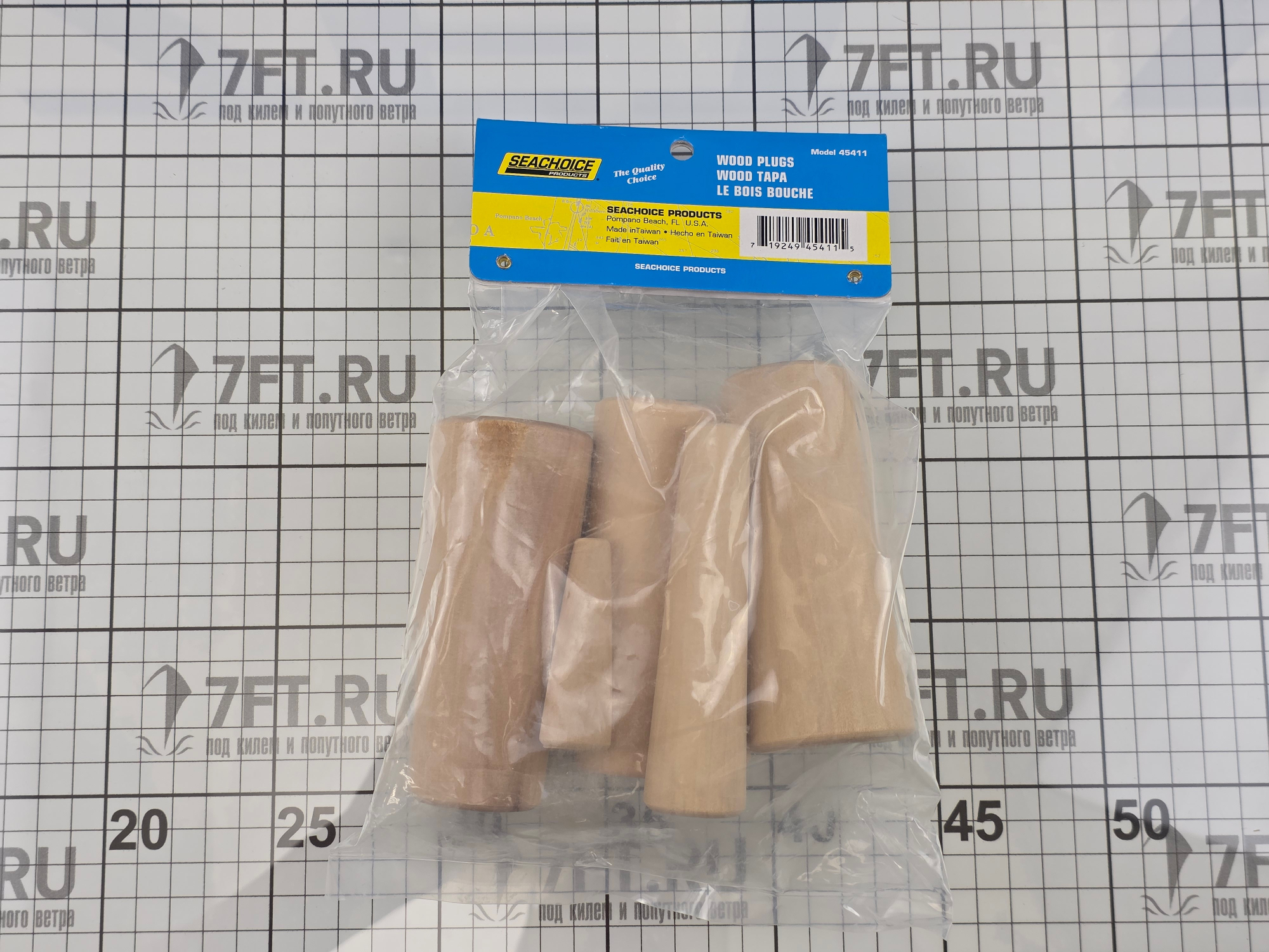 Купить Комплект аварийных пробок 6шт Seachoice 50-45411 из древесины для судов, купить спасательное снаряжение в интернет-магазине 7ft.ru в интернет магазине Семь Футов