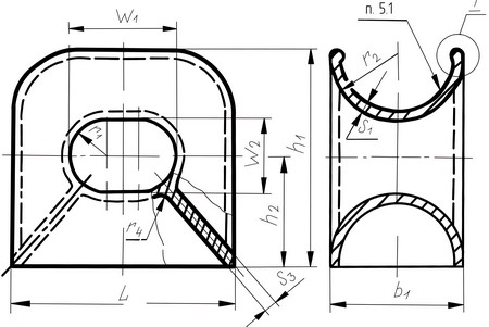 Купить Клюз палубный 7ФТ 1С ГОСТ 25056-81 285х260х160мм 20кг для цепей/тросов из стали 20Л 7ft.ru в интернет магазине Семь Футов