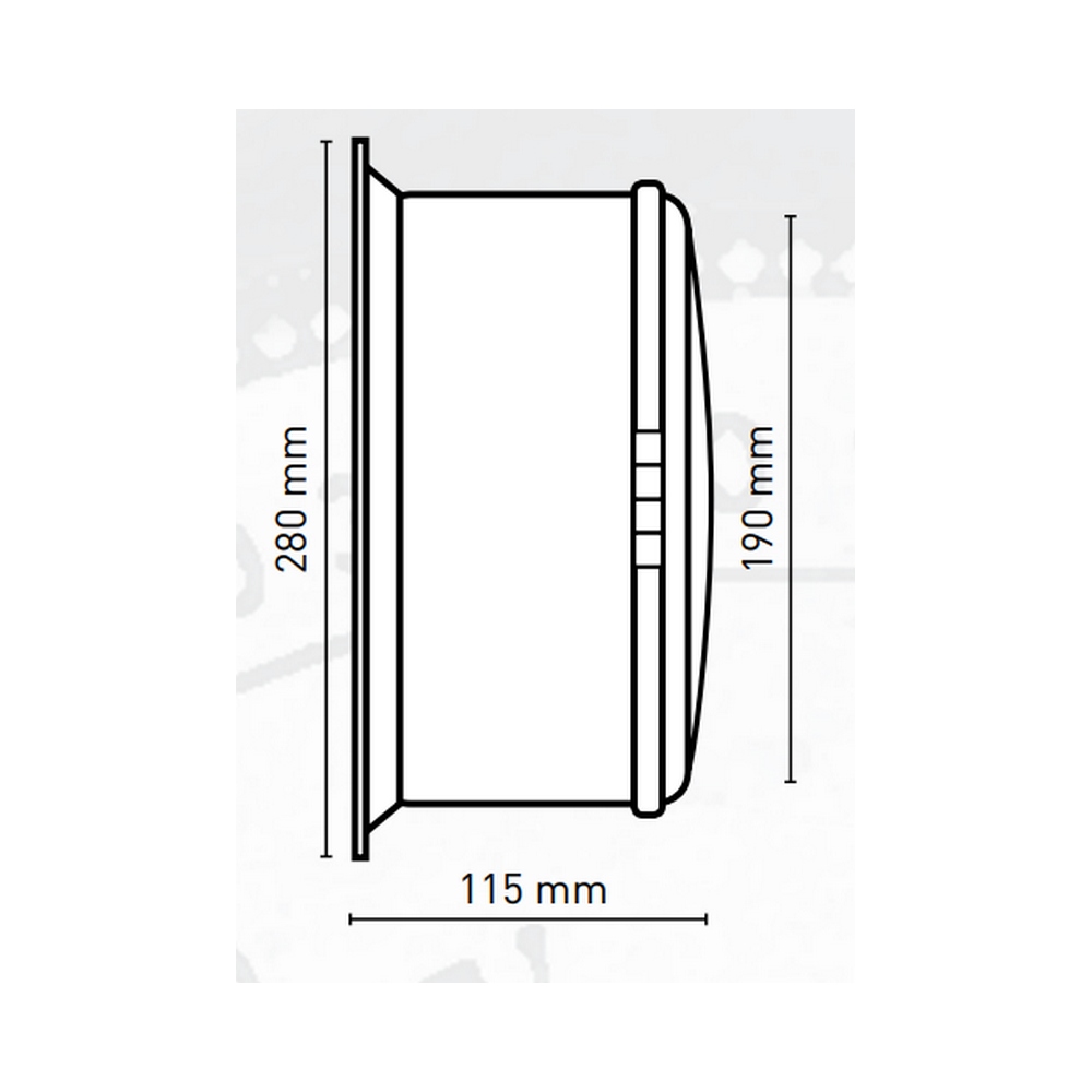 Купить Часы кварцевые судовые ANVI Termometros 32.0384 Ø280/190x115мм из полированной латуни с римскими цифрами и дверцей 7ft.ru в интернет магазине Семь Футов