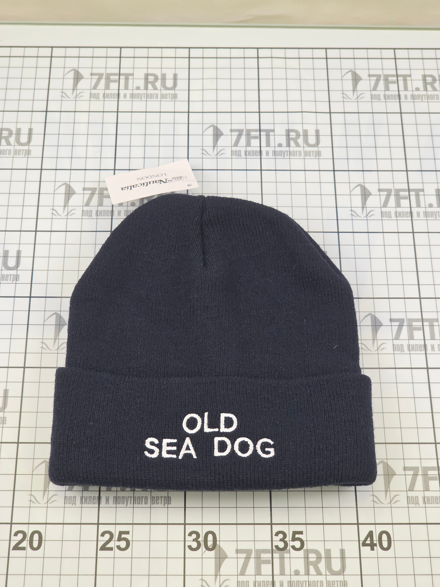 Купить Шапка-бини "Old Sea Dog" Nauticalia 6318 из тёмно-синего акрила 7ft.ru в интернет магазине Семь Футов