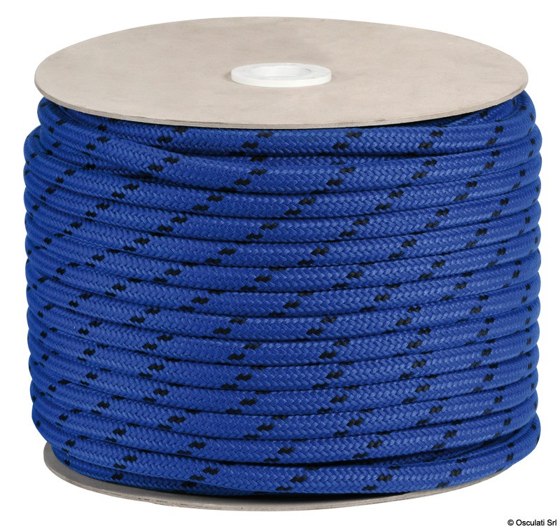 Купить Шкотовый трос из полиэфира синий 200 м диаметр 6 мм, Osculati 06.437.06BL 7ft.ru в интернет магазине Семь Футов