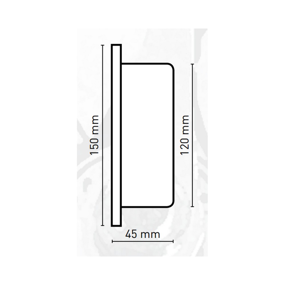 Купить Часы кварцевые судовые ANVI Termometros 32.0356 Ø150/120x45мм из полированной латуни с изображением маяков 7ft.ru в интернет магазине Семь Футов