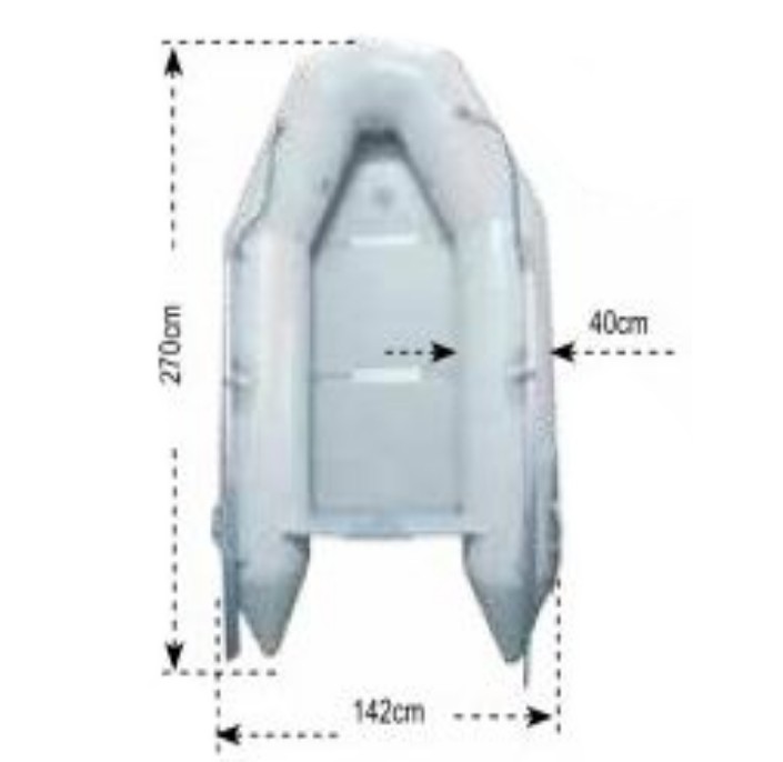 Купить Надувная лодка из ПВХ Lalizas Hercules 270Ck 50930 37 кг 270 x 142 см 7ft.ru в интернет магазине Семь Футов