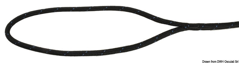 Купить Швартовый конец MARLOW - Blue Ocean чёрный 12 м диаметр 16 мм, Osculati 06.466.16 7ft.ru в интернет магазине Семь Футов