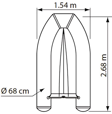 Купить Лодка из ПВХ Plastimo MX-240/0 RIB 62271 6,5 л.с. 2,7м 460кг надувная с откидным транцем и V-образным корпусом белая 7ft.ru в интернет магазине Семь Футов