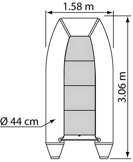 Купить Лодка из ПВХ Plastimo Trail P310HA 66085 15л.с. 3,1м 600кг с алюминиевым дном темно-серая 7ft.ru в интернет магазине Семь Футов