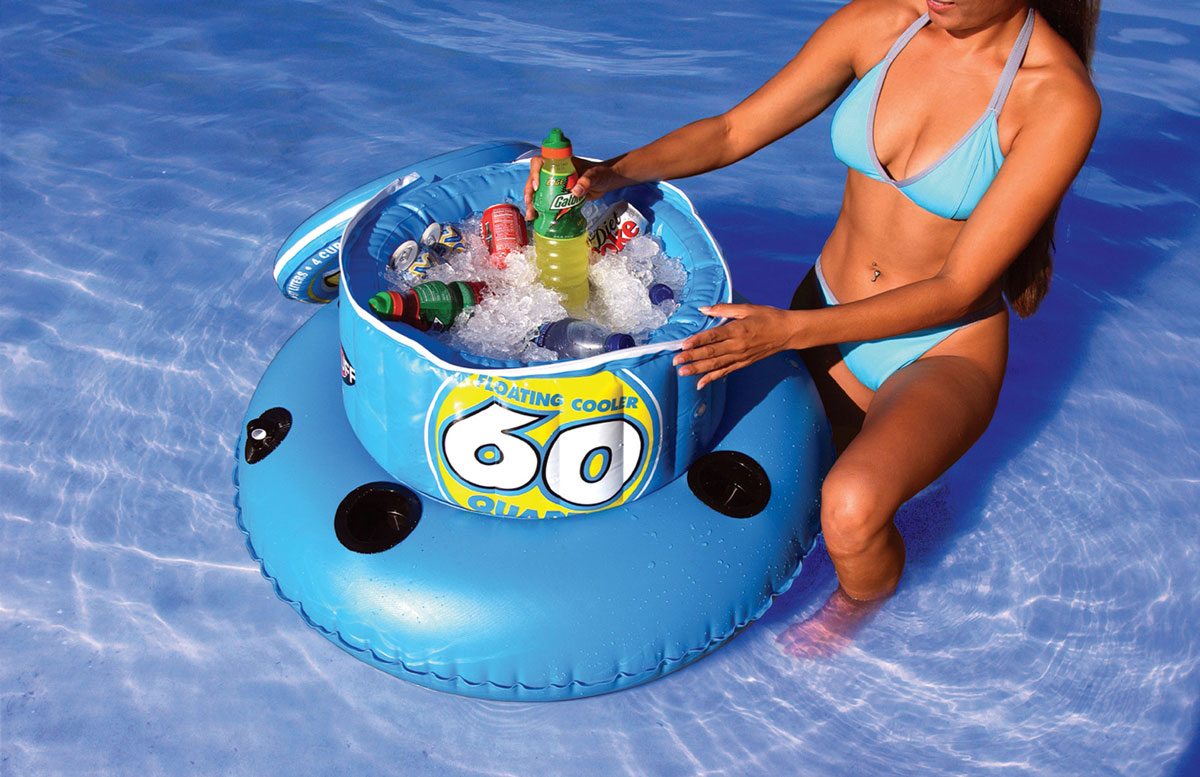 Купить Надувной кулер/бар Sportsstuff 60 Quart Floating Cooler 40-1010 1020 мм до 48 банок голубой 7ft.ru в интернет магазине Семь Футов