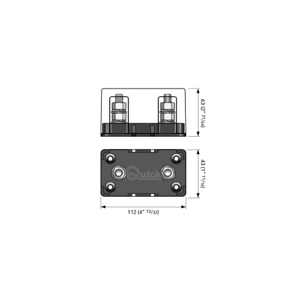 Купить Держатель для предохранителей CNN/CNL DIN Quick TFH3 FVEFPTFH3000A00_pkg_6 до 350А 12В 6шт/уп 7ft.ru в интернет магазине Семь Футов