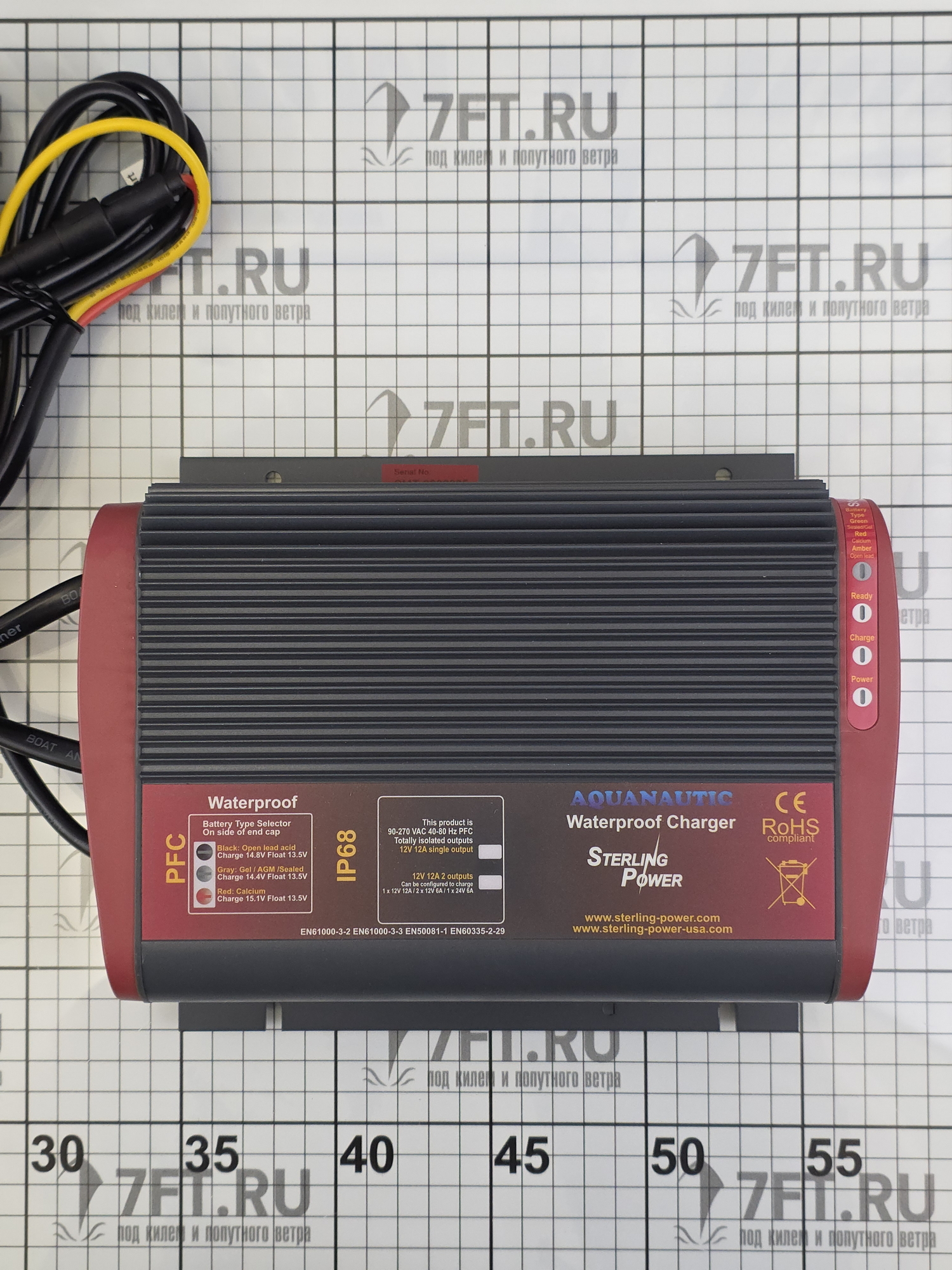 Купить Водонепроницаемое зарядное устройство Sterling Power Aquanautic PSP12122 12/6А 12/24В 8мм 200x170x65мм 2 выхода 7ft.ru в интернет магазине Семь Футов