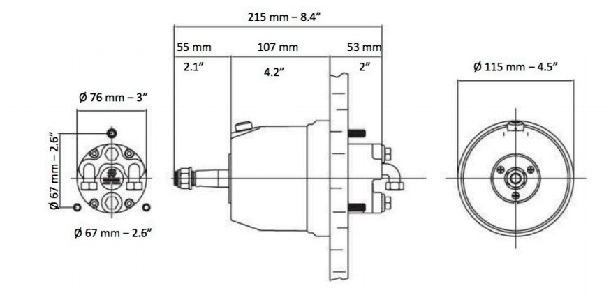 Комплект гидравлической системы Ultraflex Nautech 3.1 / M-90 для моторов до 300 л.с., 9513200022