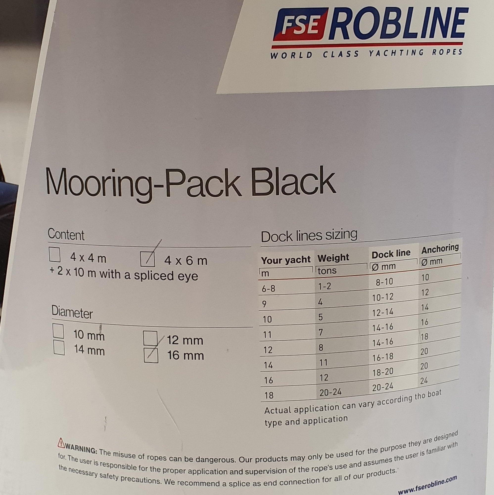 Купить Комплект швартовых концов FSE Robline Monte Carlo 7181561 16 мм 4 x 4 м + 2 x 10 м 7ft.ru в интернет магазине Семь Футов