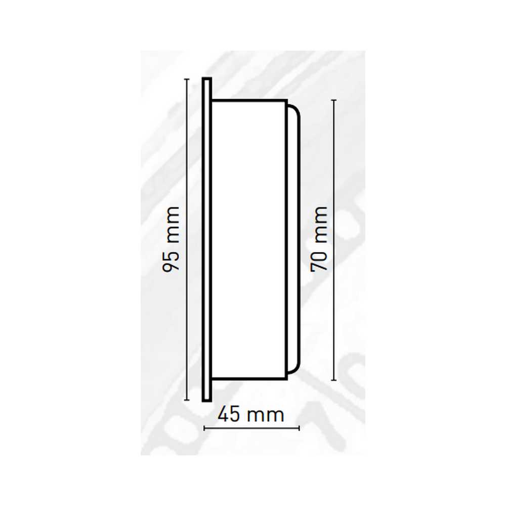Купить Часы кварцевые судовые ANVI Termometros 32.1050 Ø95/70x45мм из полированной латуни с римскими цифрами 7ft.ru в интернет магазине Семь Футов