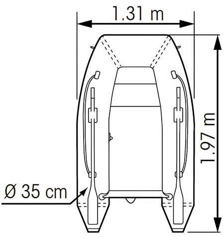 Купить Лодка из ПВХ Plastimo Horizon 200B 66577 2,5л.с. 2м 250кг с надувным/съемным дном 7ft.ru в интернет магазине Семь Футов
