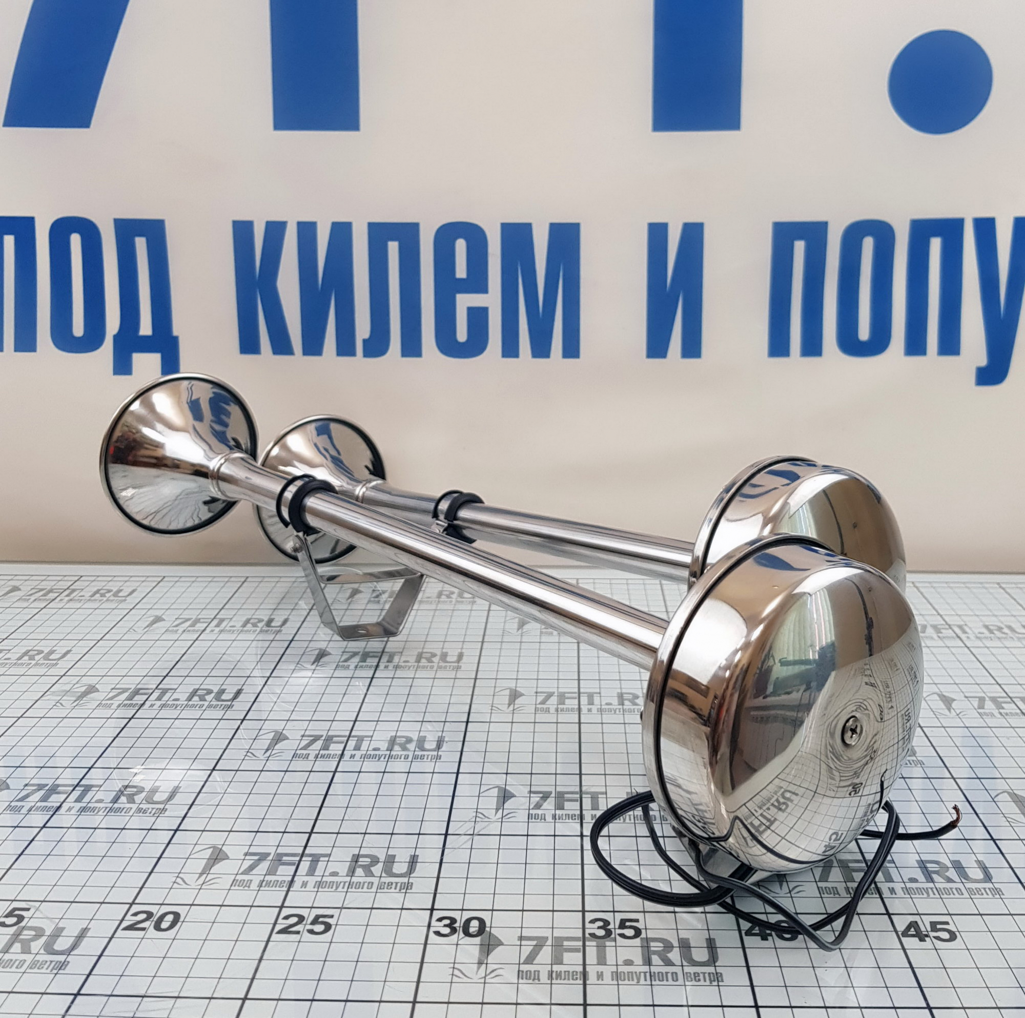 Купить Горн двойной электрический из нержавеющей стали Homer 060032 24 В 3 A 465 мм 7ft.ru в интернет магазине Семь Футов