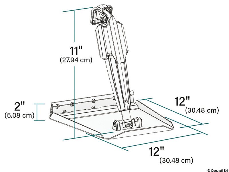 Купить Lenco Pro Control Auto Edge 305 x 305 mm, Osculati 51.268.02 7ft.ru в интернет магазине Семь Футов