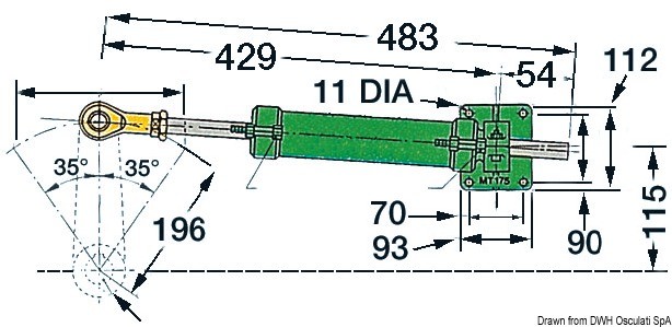 Купить VETUS MT125 steering system single, 45.110.10 7ft.ru в интернет магазине Семь Футов