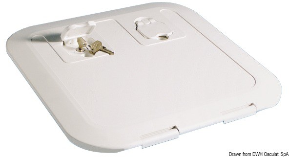 Купить Люк инспекционный водонепроницаемый Flush CE 180° 380x280мм белый, Osculati 20.291.00 7ft.ru в интернет магазине Семь Футов