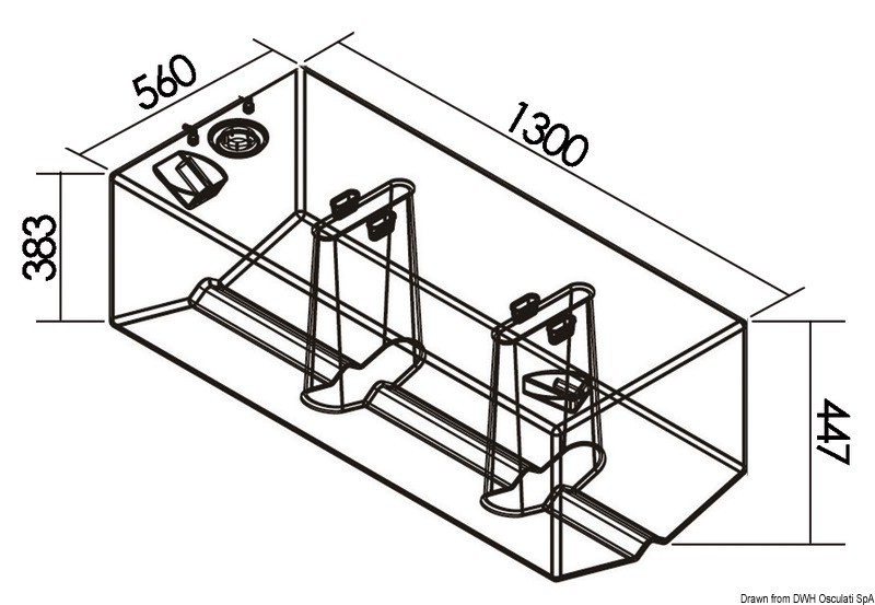 Купить Fuel tank 271 l, 52.032.16 7ft.ru в интернет магазине Семь Футов