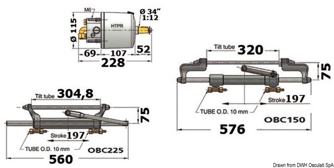 Купить VETUS hydraulic steering system single 175 HP, 45.035.40 7ft.ru в интернет магазине Семь Футов