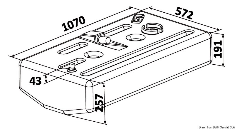 Купить Fuel Tank PE 120 l, 52.036.13 7ft.ru в интернет магазине Семь Футов