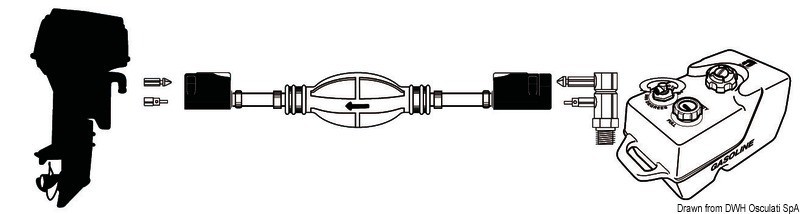 Купить Fuel line for engines New Mercury - Mariner 1998, 52.728.03 7ft.ru в интернет магазине Семь Футов