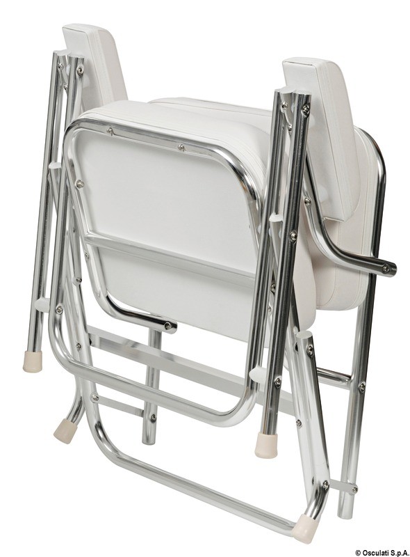 Купить Капитанское кресло из анодированного алюминия 660 х 760 х 580 мм, Osculati 48.340.00 7ft.ru в интернет магазине Семь Футов