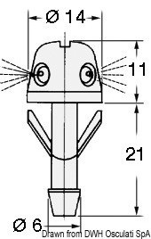 Купить Spray nozzle f. windshieldwiper, 19.108.04 7ft.ru в интернет магазине Семь Футов