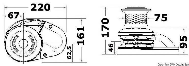 Купить Lewmar CPX2 windlass, low 6 mm gypsy, 02.582.06 7ft.ru в интернет магазине Семь Футов