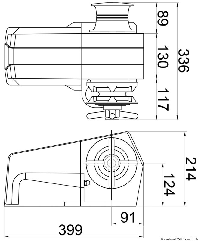 Купить Italwinch Devon windlass 1000 W - 24 V gypsy 8 mm, 02.409.03 7ft.ru в интернет магазине Семь Футов