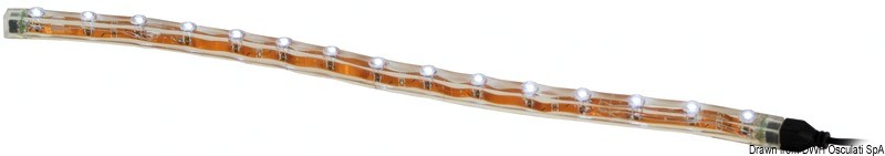 Купить Световой LED кабель водонепроницаемый 12В 3.6Вт 500мм белый свет, Osculati 13.834.05 7ft.ru в интернет магазине Семь Футов