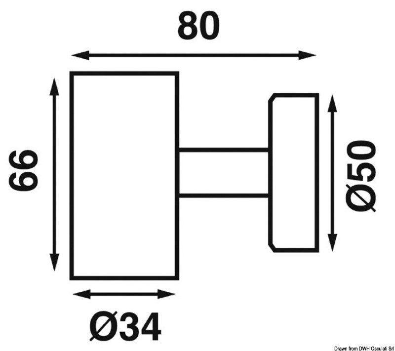 Купить Точечный LED светильник Batsystem Tube D2 3572 с гнездом USB 12В 0.6Вт корпус из алюминия с выключателем, Osculati 13.867.09 7ft.ru в интернет магазине Семь Футов