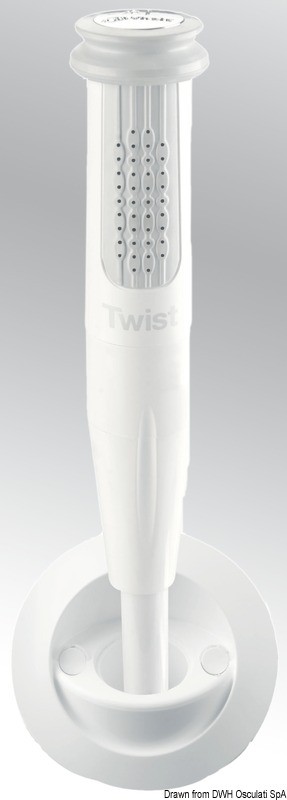 Купить Палубный душ Whale Twist DS0211B 210x190мм со шлангом 2,1м для холодной воды 7ft.ru в интернет магазине Семь Футов