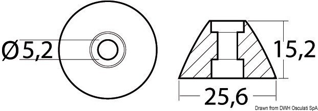 Купить Aluminium spare anode orig. ref. 31180, 43.070.30 7ft.ru в интернет магазине Семь Футов