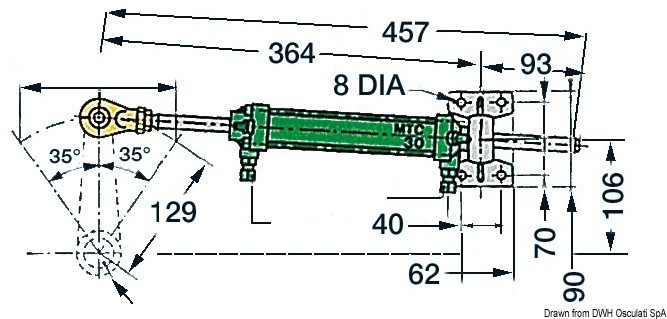 Купить VETUS MT30 steering system single, 45.030.10 7ft.ru в интернет магазине Семь Футов