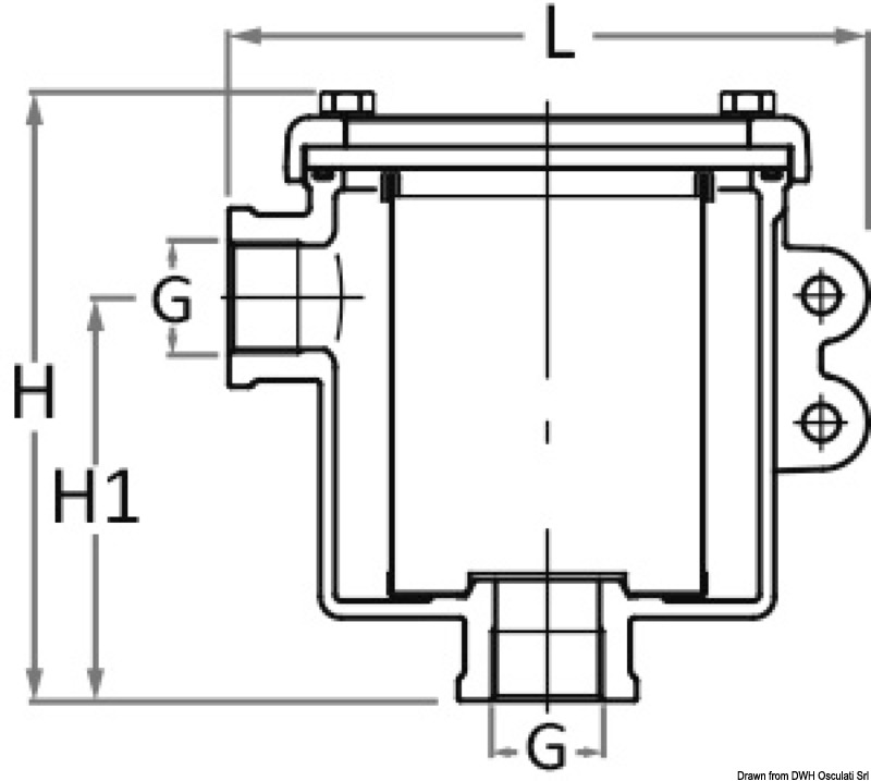 Купить Filtro acqua in bronzo nichelato serie Ionio 3", Osculati 17.648.07 7ft.ru в интернет магазине Семь Футов