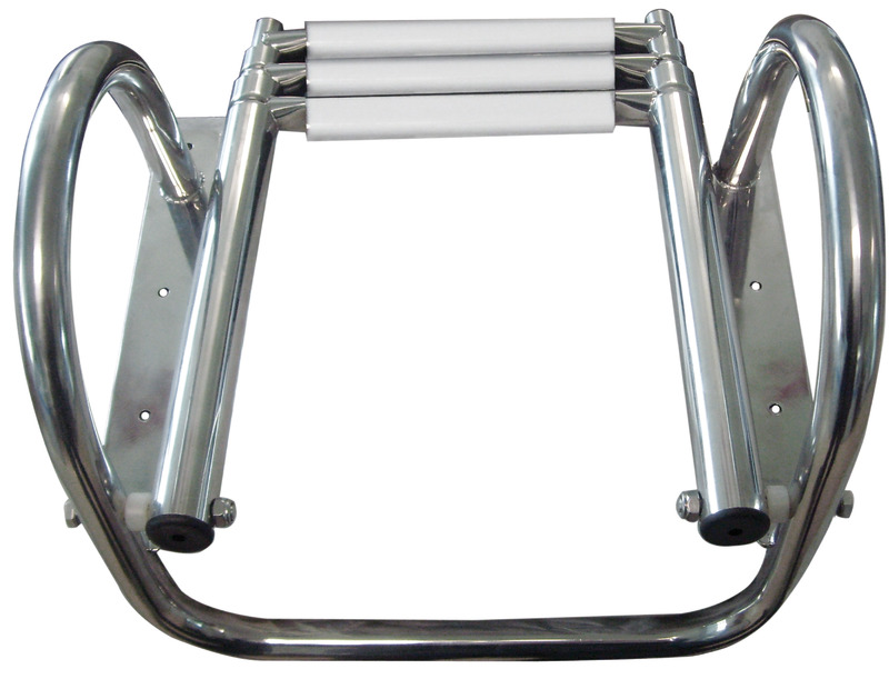 Купить 3-step (black) telescopic ladder w/handles, Osculati 49.546.33 7ft.ru в интернет магазине Семь Футов