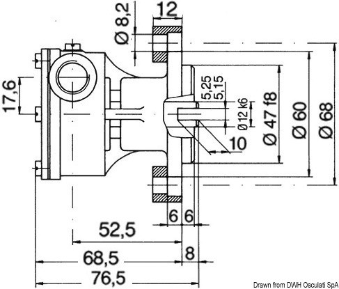 Купить Помпа Nauco FPR038/034 патрубок 3/8", Osculati 16.138.00 7ft.ru в интернет магазине Семь Футов