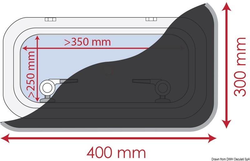 Купить Blind 400 x 300 mm, 19.364.03 7ft.ru в интернет магазине Семь Футов