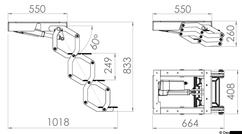 Купить E-STEP 24V 3 steps electric ladder, Osculati 49.571.03 7ft.ru в интернет магазине Семь Футов