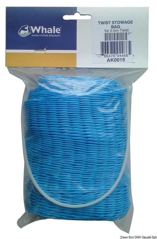 Купить Мешок Whale AK0015 из синего пластика для использования со шлангом длиной 2,5м(8,2фута) моделей Whale Twist 7ft.ru в интернет магазине Семь Футов