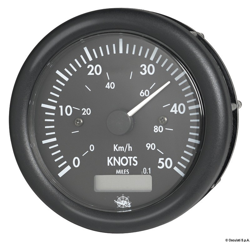 Купить Guardian speedometer 0-50 knots black w/log 12V, 27.425.01 7ft.ru в интернет магазине Семь Футов
