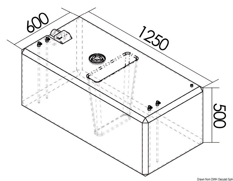 Купить Fuel tank 336 l, 52.032.19 7ft.ru в интернет магазине Семь Футов