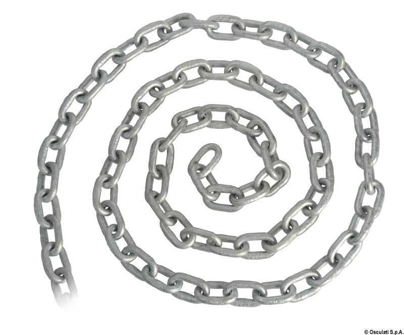 Купить Galvanized Genoese chain 16 mm x 50 m, Osculati 01.372.16-050 7ft.ru в интернет магазине Семь Футов