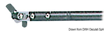 Купить Удлинитель румпеля из анодированного алюминия Ø 16 мм 610 мм черный, Osculati 60.511.00 7ft.ru в интернет магазине Семь Футов