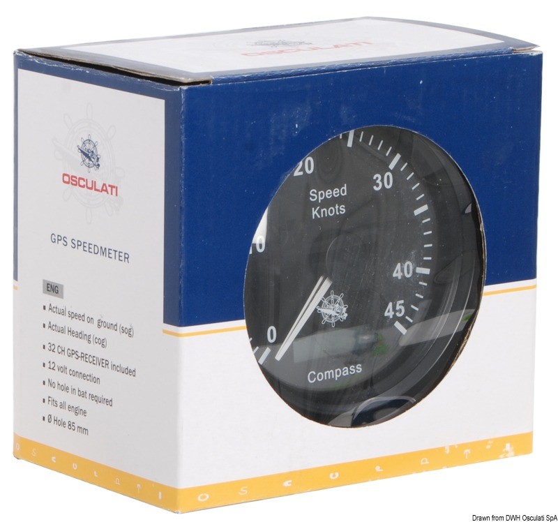 Купить Speedometer w/GPS compass black/black, 27.780.02 7ft.ru в интернет магазине Семь Футов