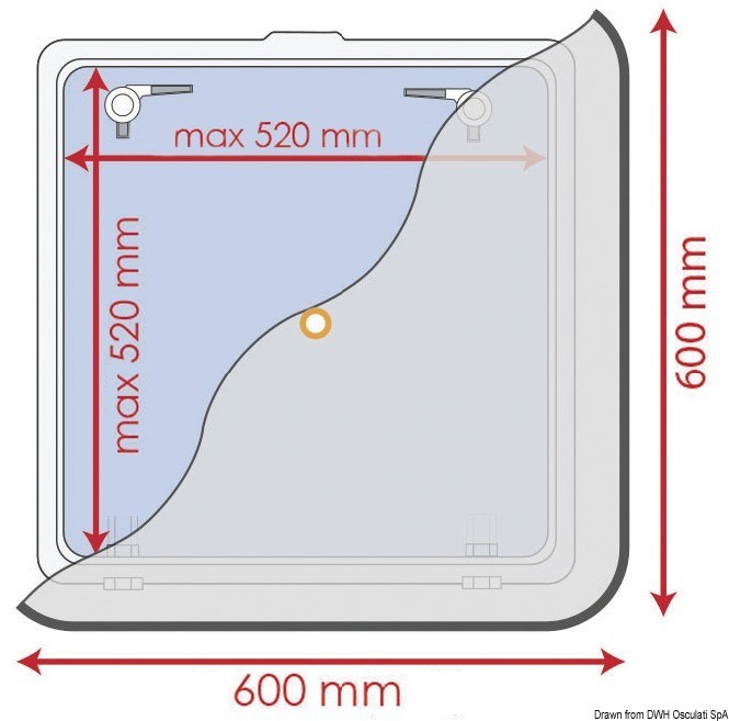 Купить Blind with flyscreen 600 x 600 mm, 19.356.02 7ft.ru в интернет магазине Семь Футов