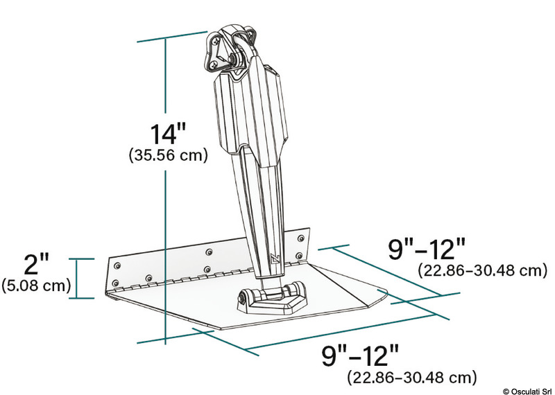 Купить Lenco Pro Control Assist Standard 229 x 305 mm, Osculati 51.266.01 7ft.ru в интернет магазине Семь Футов
